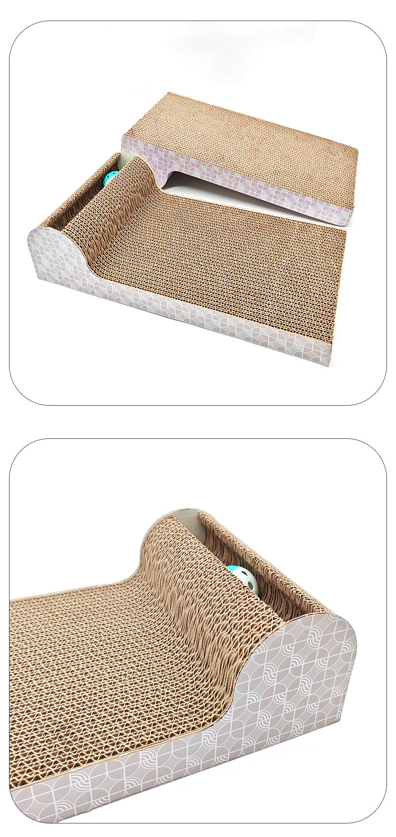 Cat Scratch Board Cat Toy Corrugated Paper Large