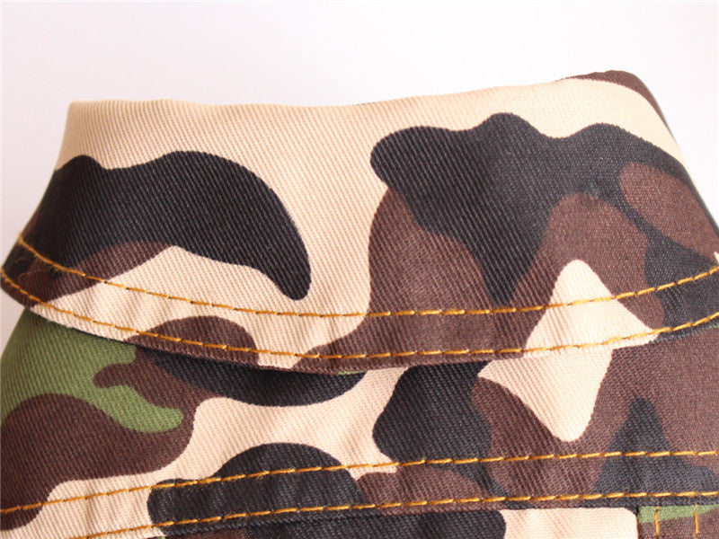 Pet Clothes Autumn And Winter Camouflage Vest