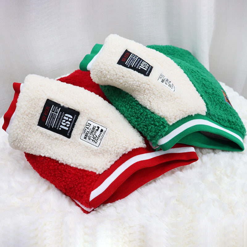 Pet Dog Quilted Padded Lamb Fur Clothes