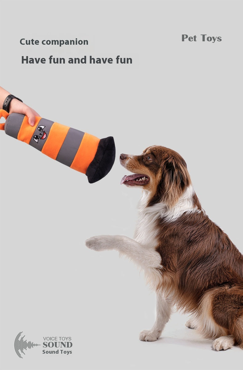 Pet Roadblock Plush Toy Bite-resistant Dog Agility Training Obstacle Interactive Cat Toy