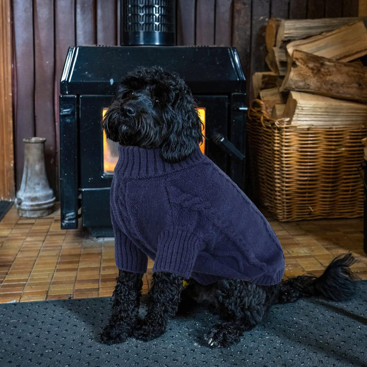 AutumnWinter Solid-Color Knitted Sweater Pet Apparel
