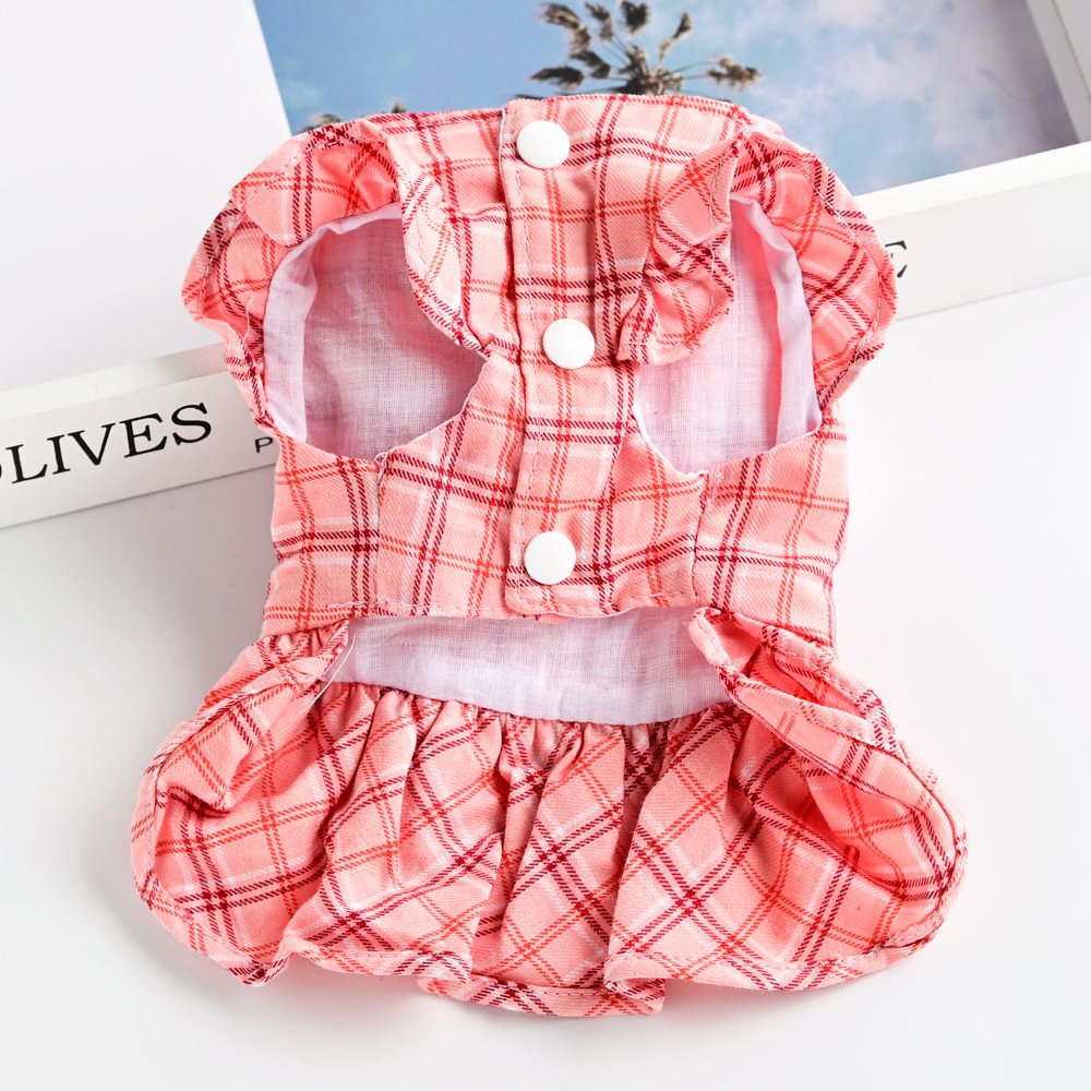 Pet Thin Waistcoat Skirt With Leash