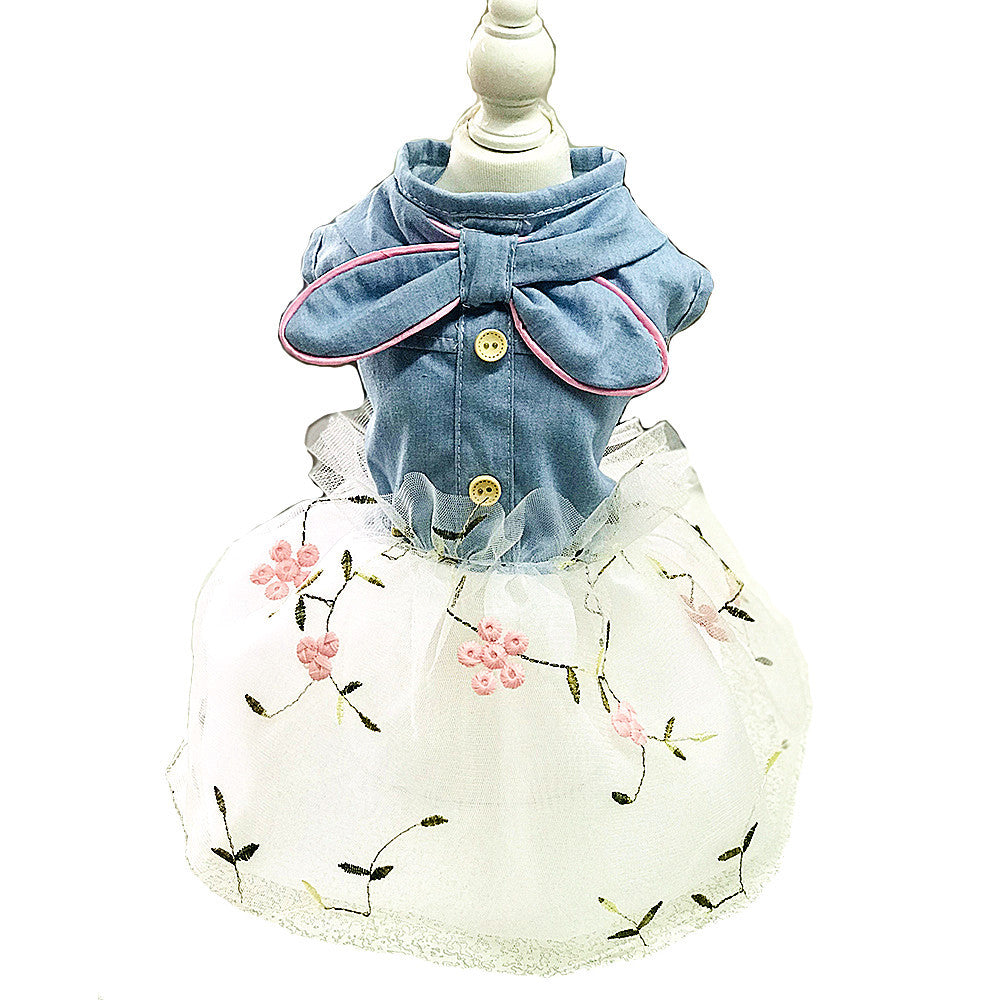 Pet Clothes Puppy Net Yarn Princess Dress Factory Original Direct Wholesale