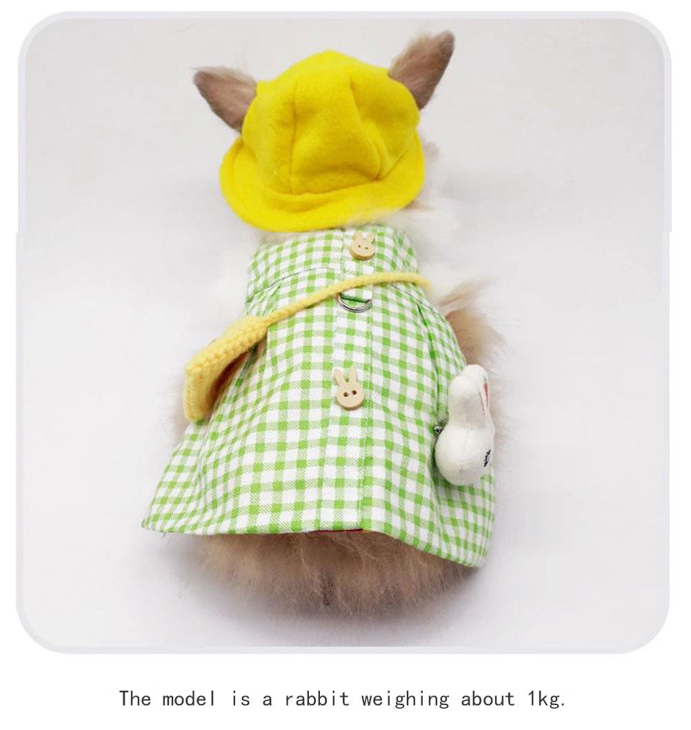 Pet Rabbit Traction Rope Cute Vest Skirt Clothing Supplies