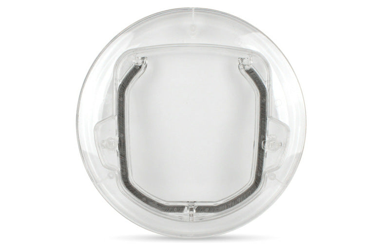Glass door cat puppies door hole