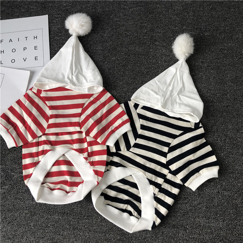 Cute fur ball clothes bulldog small and medium-sized dogs