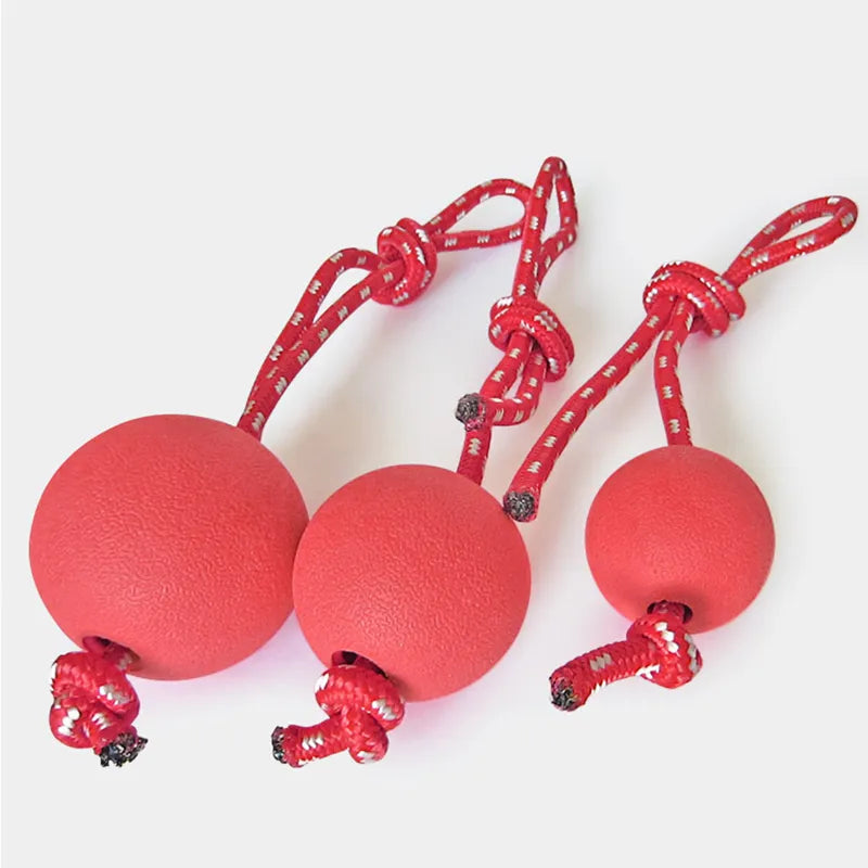 Solid rubber elastic ball