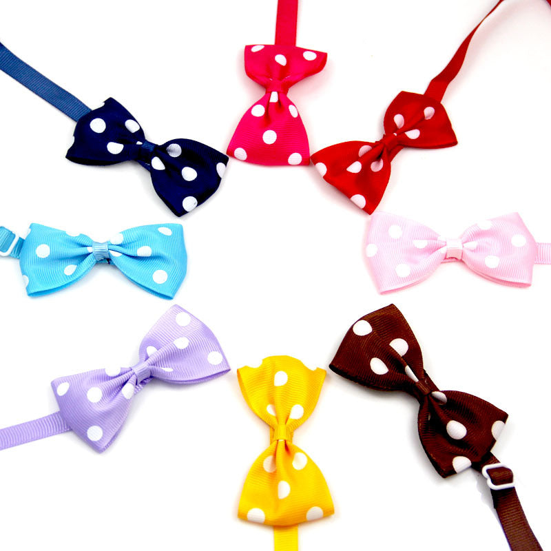 Pet Supplies Accessories Polka Dot Bow Tie