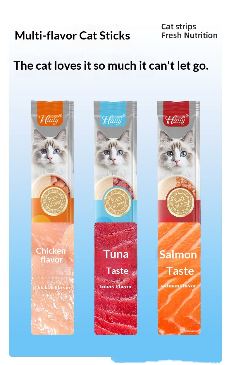 Cat Snacks Chicken Salmon Tuna Puree Nutrition Bar