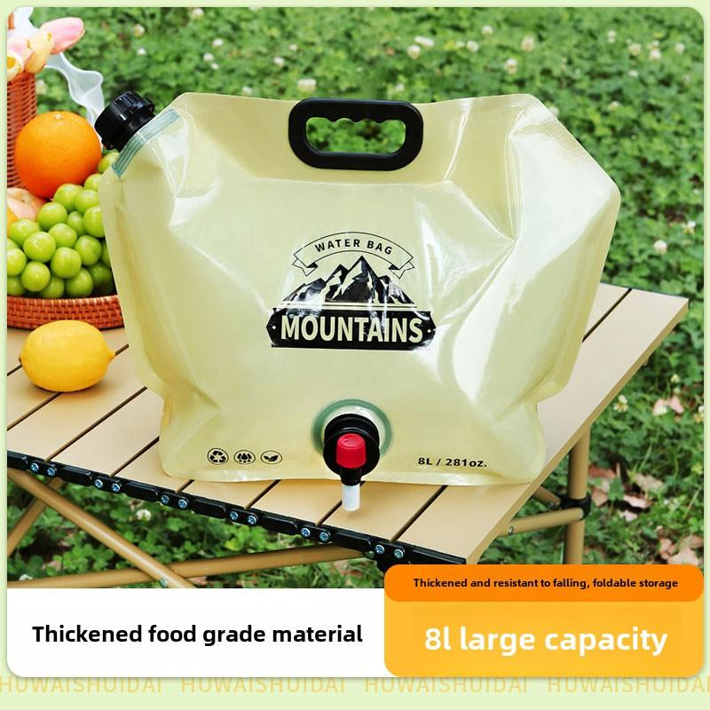 Portable water storage bag-yellow-8L-1 piece