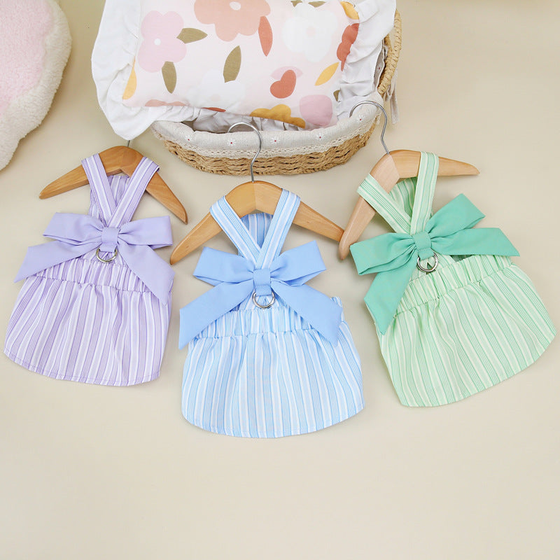 Pet Clothes Dog Chest And Back Traction Skirt