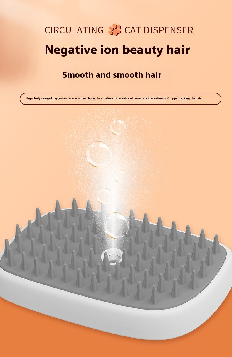 USB Rechargeable Pets Steam Brush Spray Massage Comb Pet Grooming Tools Cat Steam Comb Pet Products