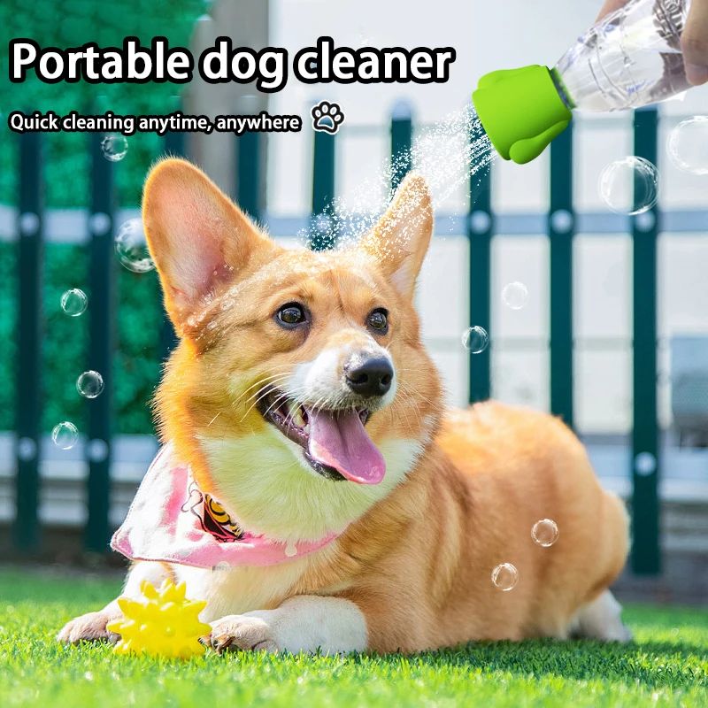 Pet Clean Dog Bath Sprayer Shower Head Silicone Multifunctional Outdoor Portable Water Bottle Sprinkler Nozzles