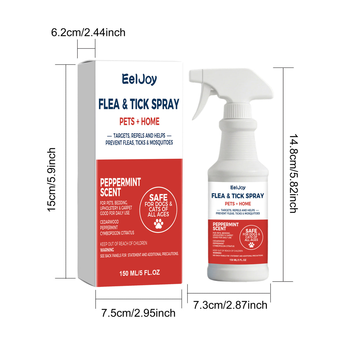 Eeljoy Pet Care Spray Is Suitable For Cats And Dogs To Clean And Care For Their Hair, Making It Clean And Refreshing, And Suitable For Multiple Scenarios