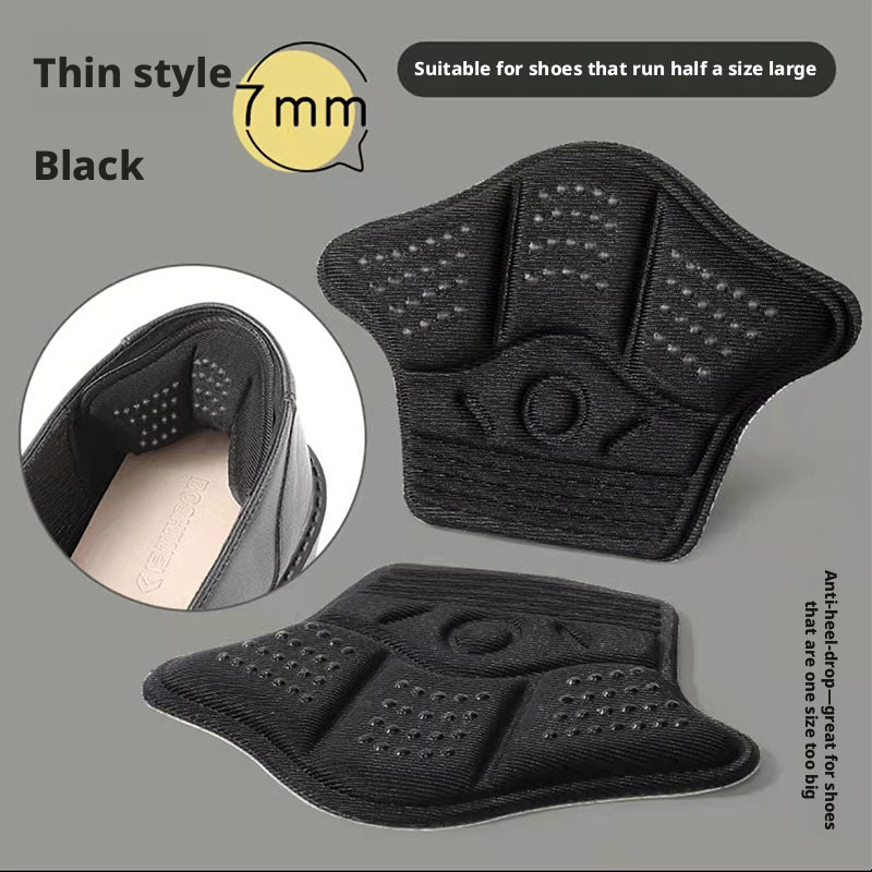 Variable Heel Sticker-Thin Model-Black-1 Pair