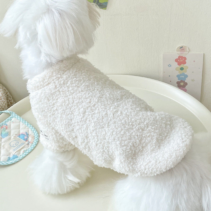 Double-sided Cloud Velvet Thickened Pet Puppy Clothes