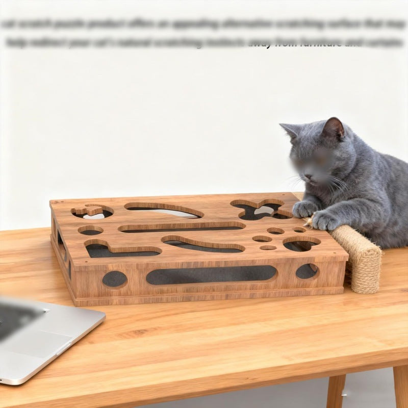 Cat Scratching Puzzle Toy Box Standard Size