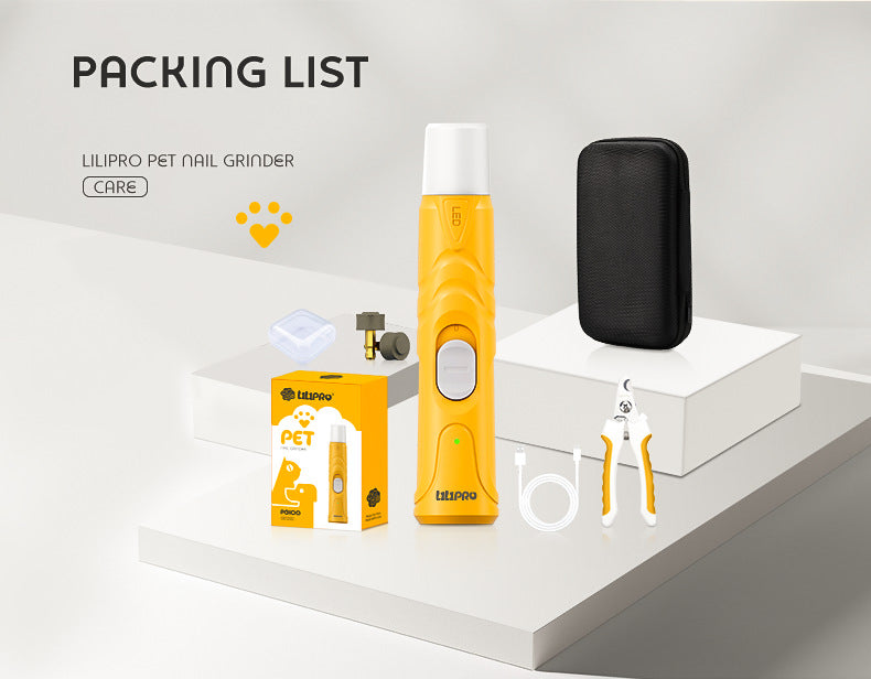 Pet Electric Nail Trimmer Set