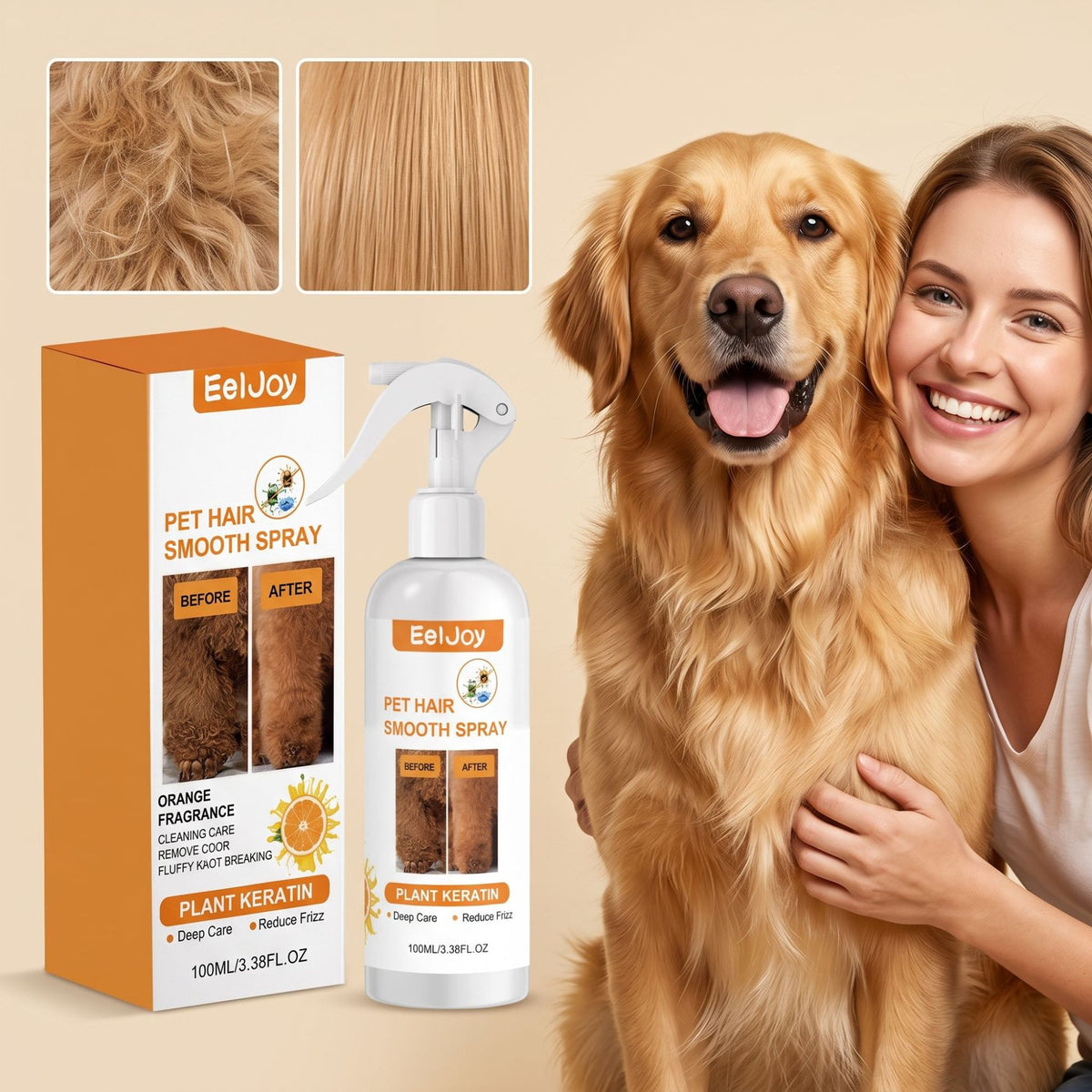 Pet Deodorant Hair Spray Gentle Care Dog Hair Fresh Fragrance Daily Cleaning And Care Products