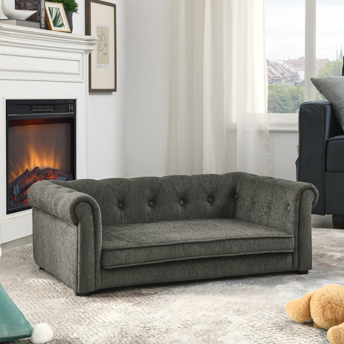 Elegant Rectangular Pet Bed Suitable For Medium And Large Dogs