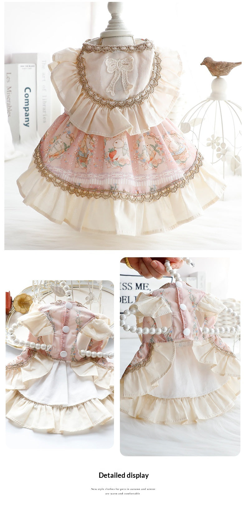 Dog Clothes Cat Princess Dress Haute Couture Lolita