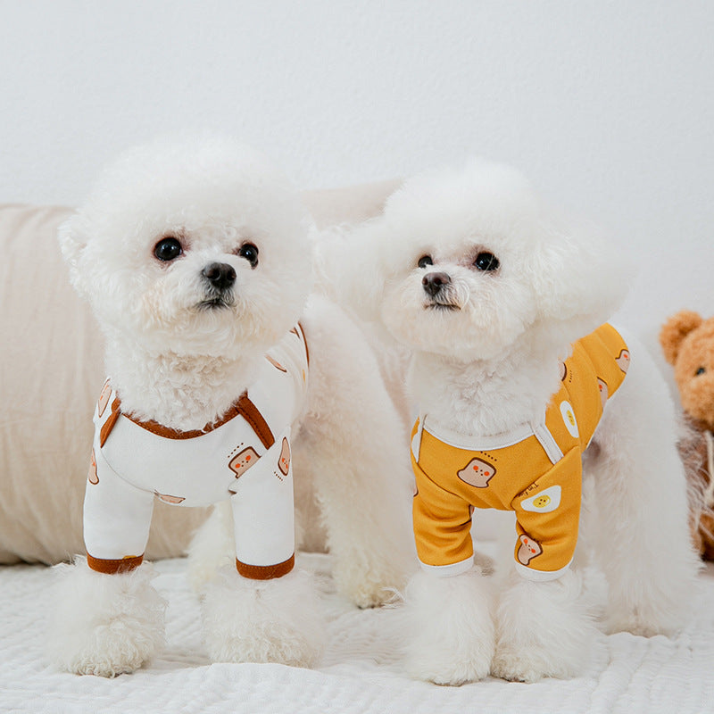 Cartoon Thin Bottoming Shirt Dog Home Clothes