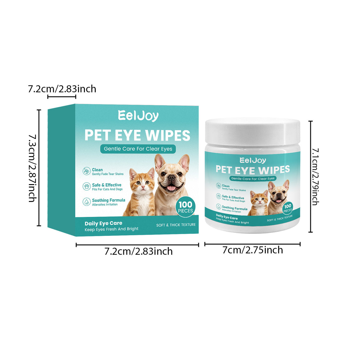 Pet Eye Wipes Gently Clean Dog And Cat Eye Daily Pet Tear Wipes