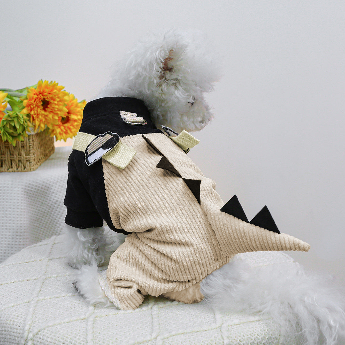 Pet Cute Cartoon Four-legged Pet Clothing Casual Suspender Trousers Dog Clothes