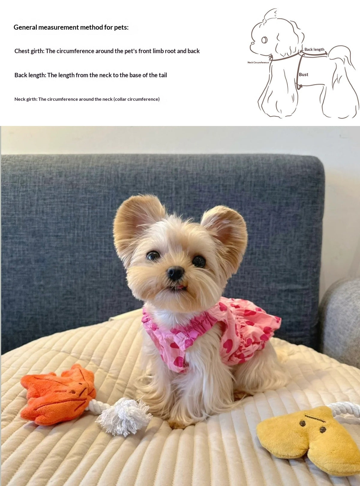 Springsummer Dog Clothes Princess Dress For Pets