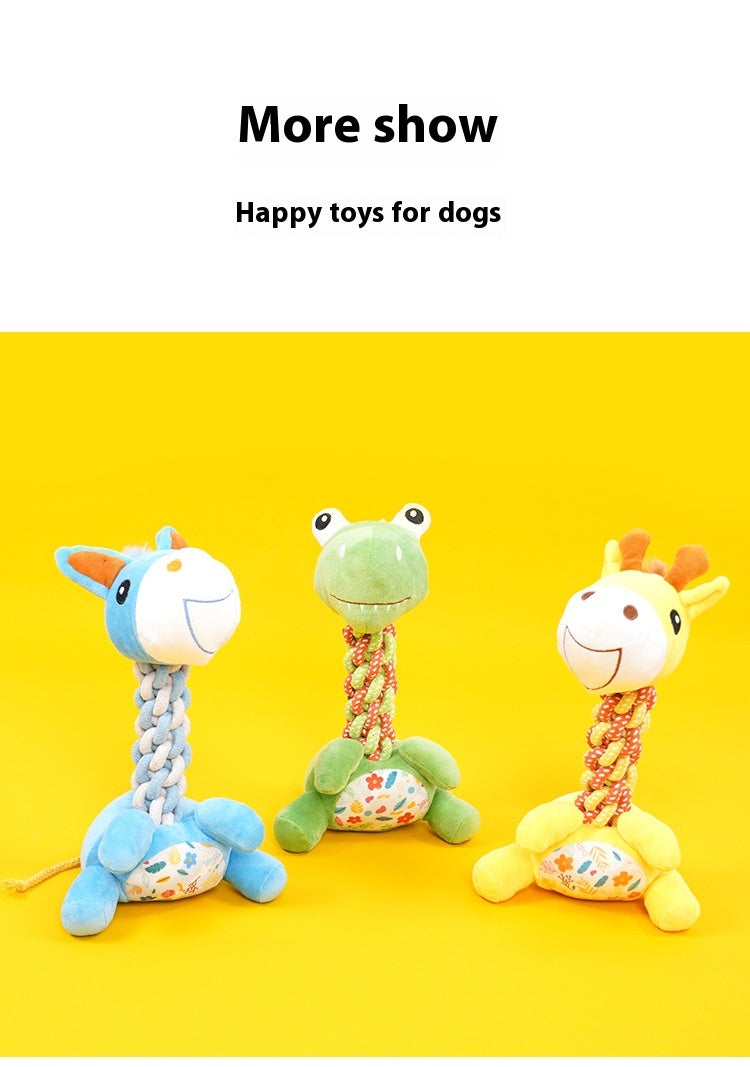 Dog Anti-stuffy Bite-resistant Bends And Hitches Plush Toy