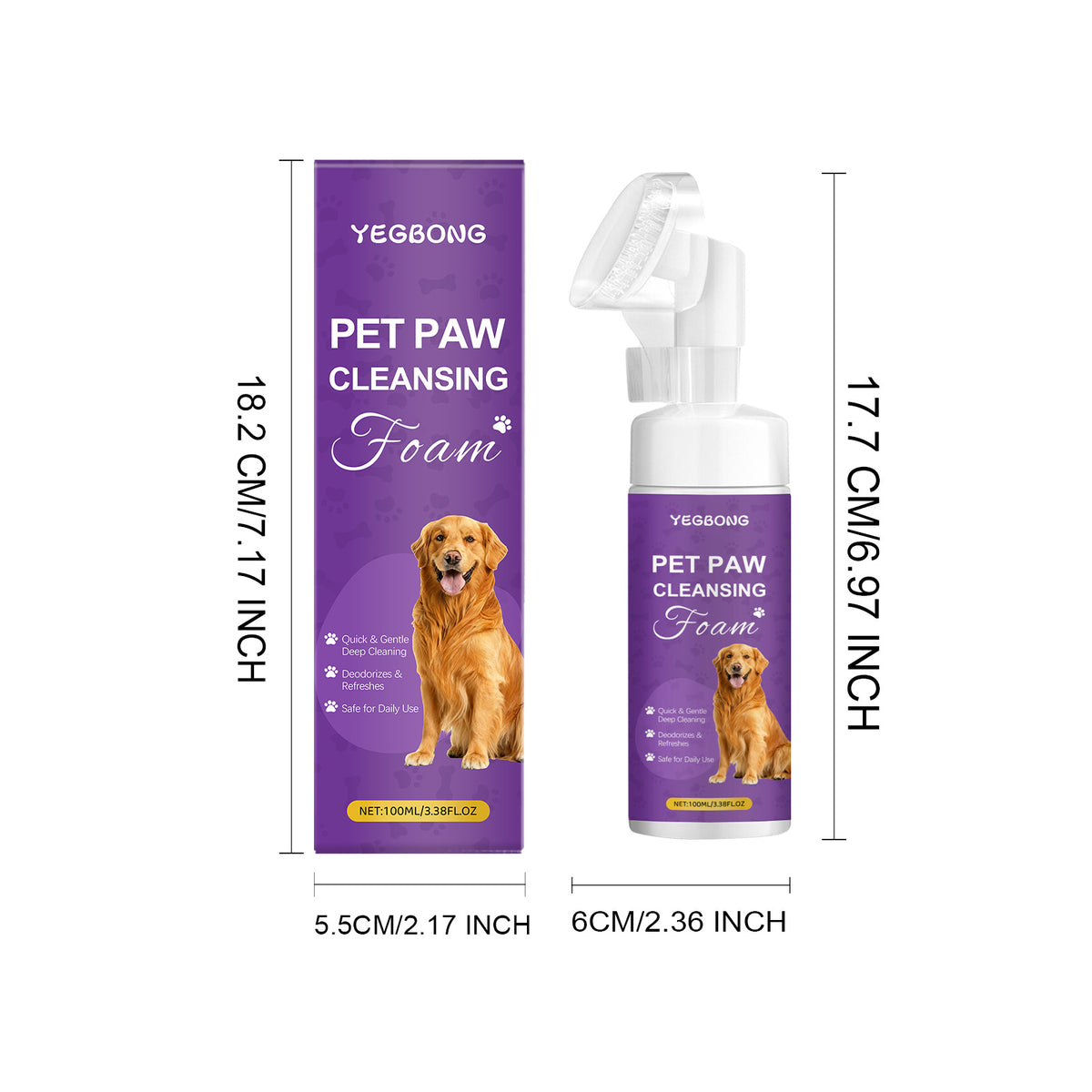 Pet Paw Cleansing Foam