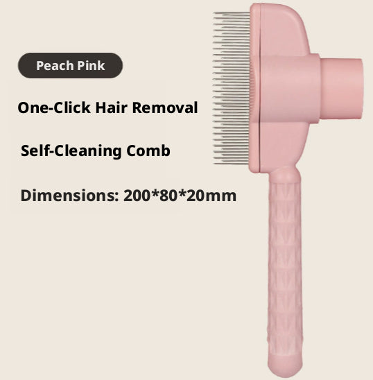 Macaron Simple Comb-Pink-ABS-1 piece