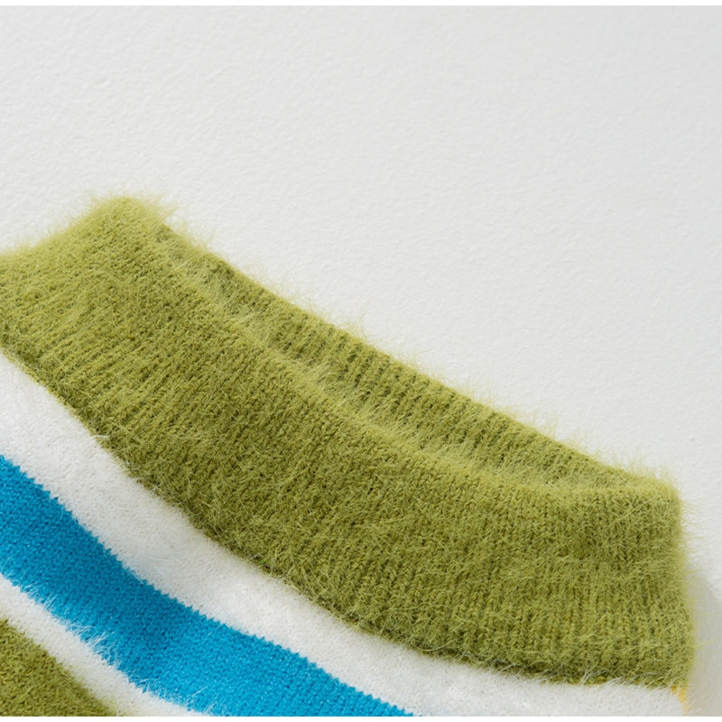 Dog Clothes for Autumn and Winter Simple and Versatile Striped Sweater Sleeveless Golden Retriever Pet Clothes