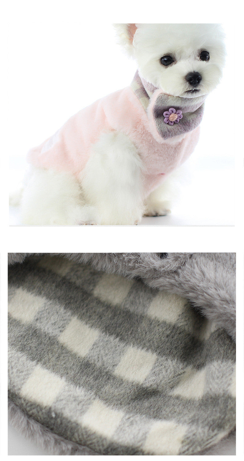 Rabbit Fur Double-Sided Cotton Coat Fur Collar