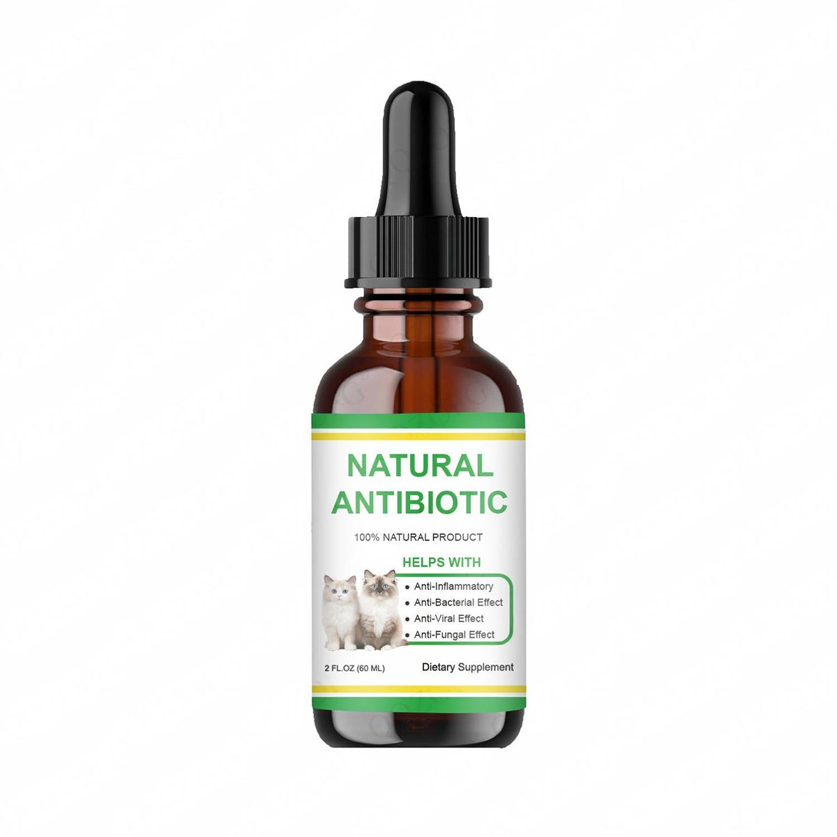 Pet Natural Antibiotic Drops For Cats And Dogs