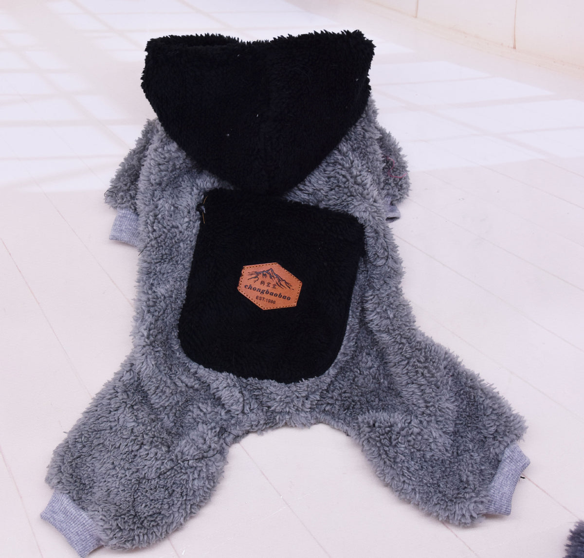 Plush Cotton Thickened Dog Clothes Cat Feet Casual Four Legged Clothes