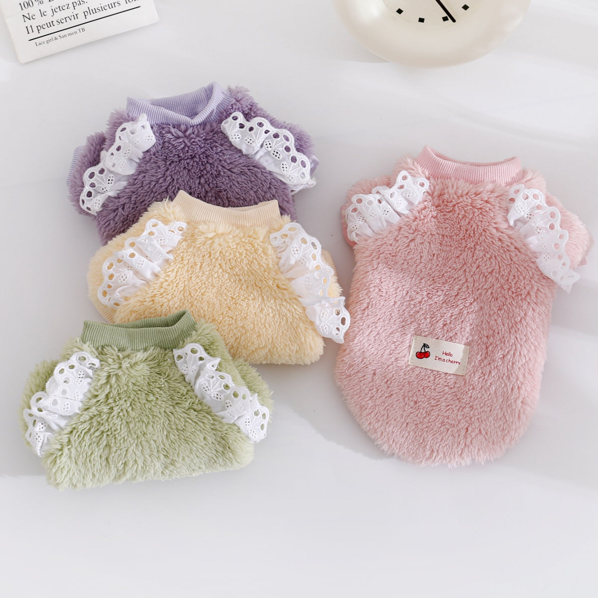 AutumnWinter Double-Faced Fleece Vest Warm Pet Clothes