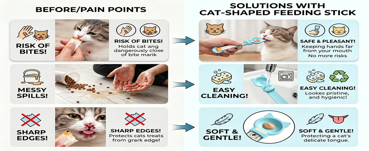 3PCS Cat Treat Spoon, Lickable Cat Treat Dispenser Squeeze, Multi-Function Feeding Spoon For Churu Paste Licky Treats & Wet Food
