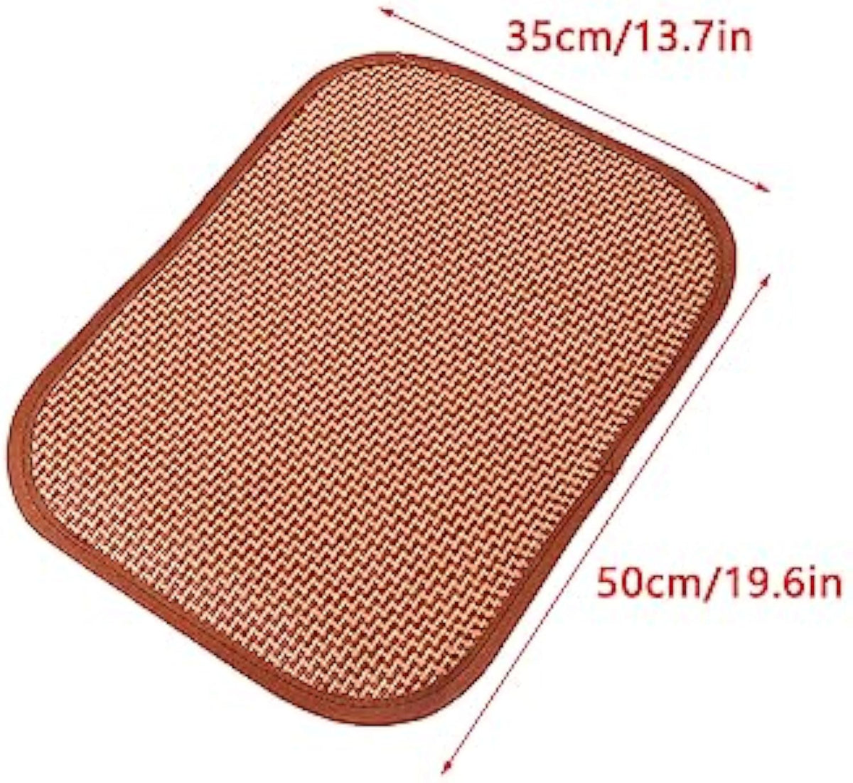 Premium Cat and Dog Cooling Mat - Self Cooling Pad for Summer - Bamboo Rattan Woven Resting Mat - Ideal for Kennels...