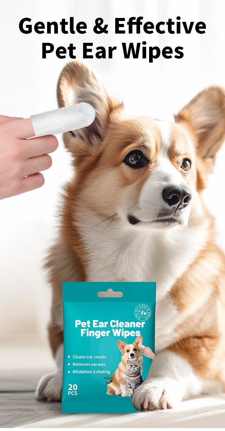 Cat Dog Ear Teeth Cleaning Finger Stall