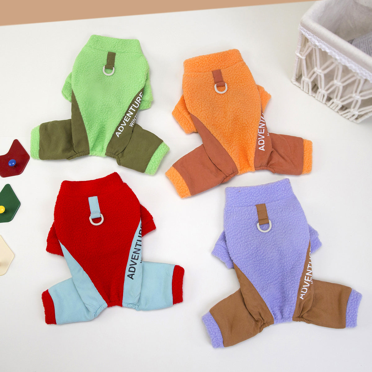 Dog Four-legged Thickened Warm-keeping And Cold-proof Pet Clothes
