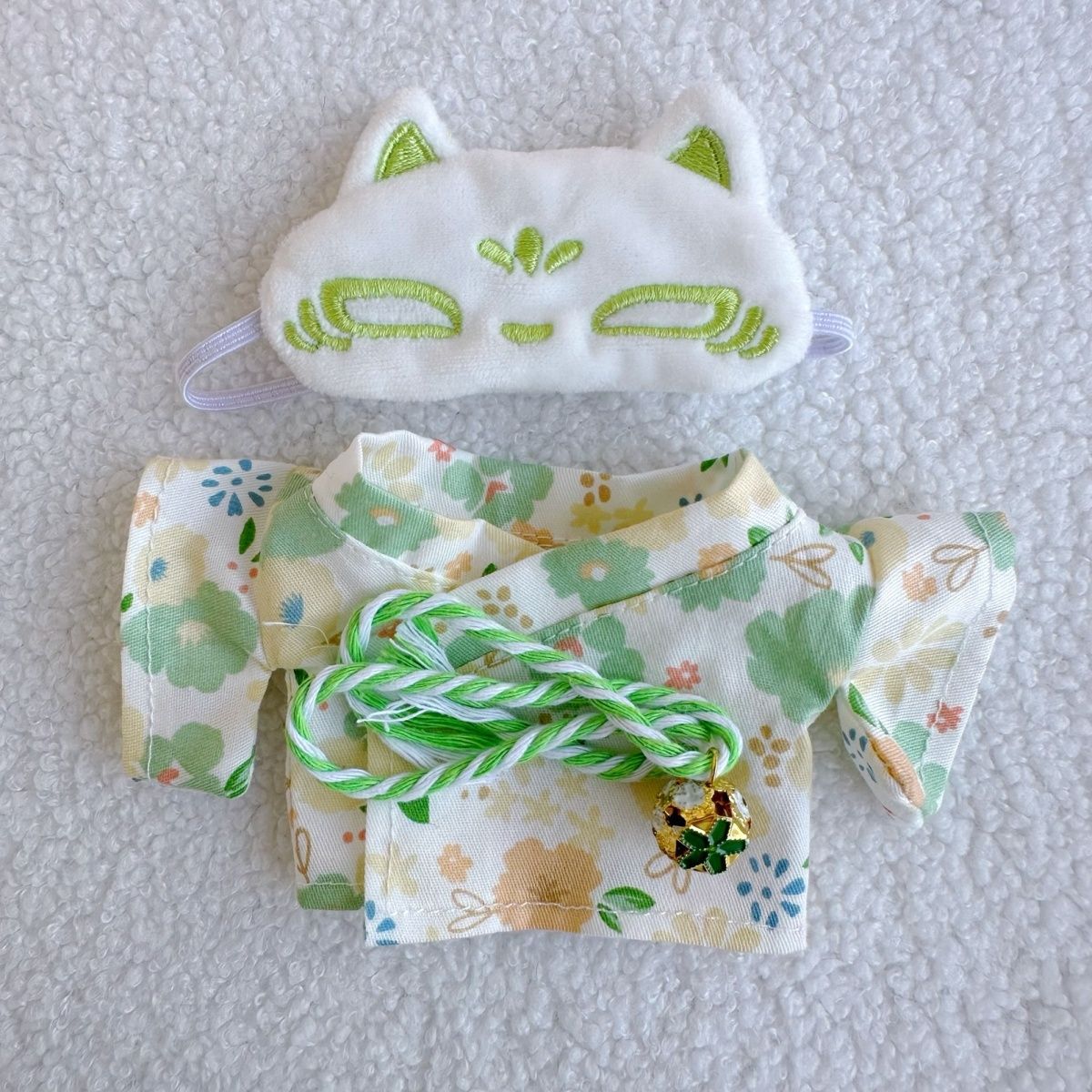 Plush Doll Floral Shirt Shorts Cute Refreshing Clothes