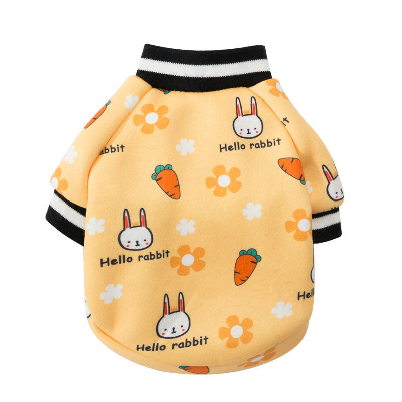 Cute cat clothes baby cat anti hair pet dog cute autumn and winter costume doll blue cat yingshort warm
