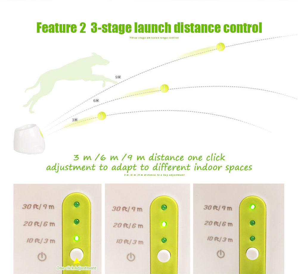 AFP Automatic Electric Tennis Machine 3196 Mini Tennis Pet Lightweight Throwing Machine Launcher