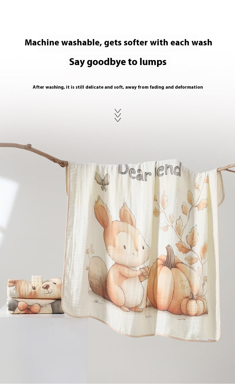 One-piece Cartoon Cotton Baby Blanket