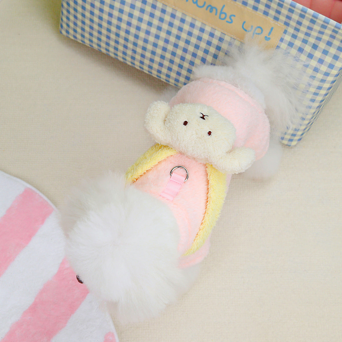Small Dog Clothing Back Dog Four Legs Fluffy Jacket