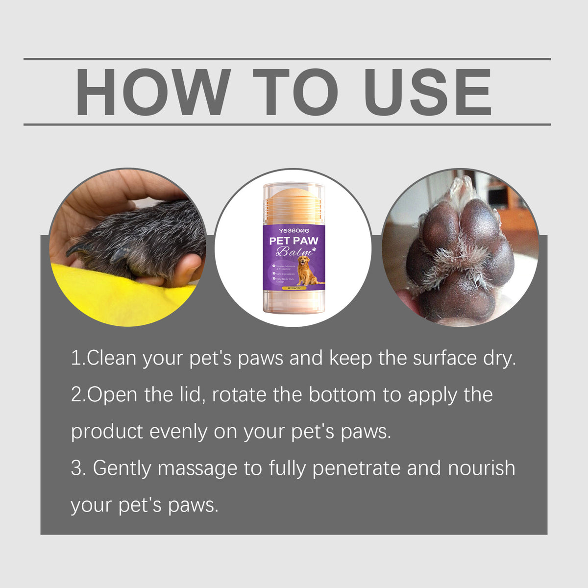 Pet Moisturizing Paw Balm Stick