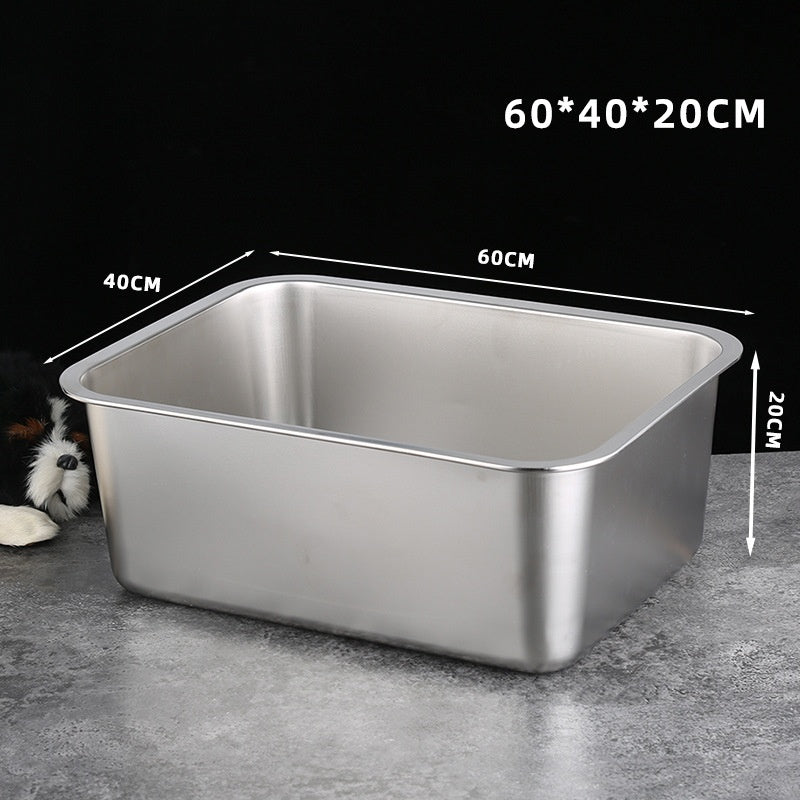 Leak-proof Sand Filtering Extra Large Detachable Toilet Open Cat Litter Box