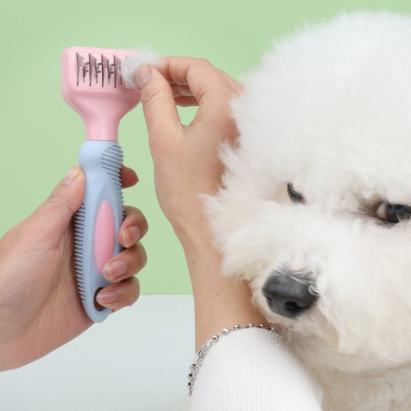 Dog Comb Stainless Steel Knot Knife Cat Brush Massage Dog Brush Pet Grooming Dogs Hair Knife Comb Cleaning Tools Pet...