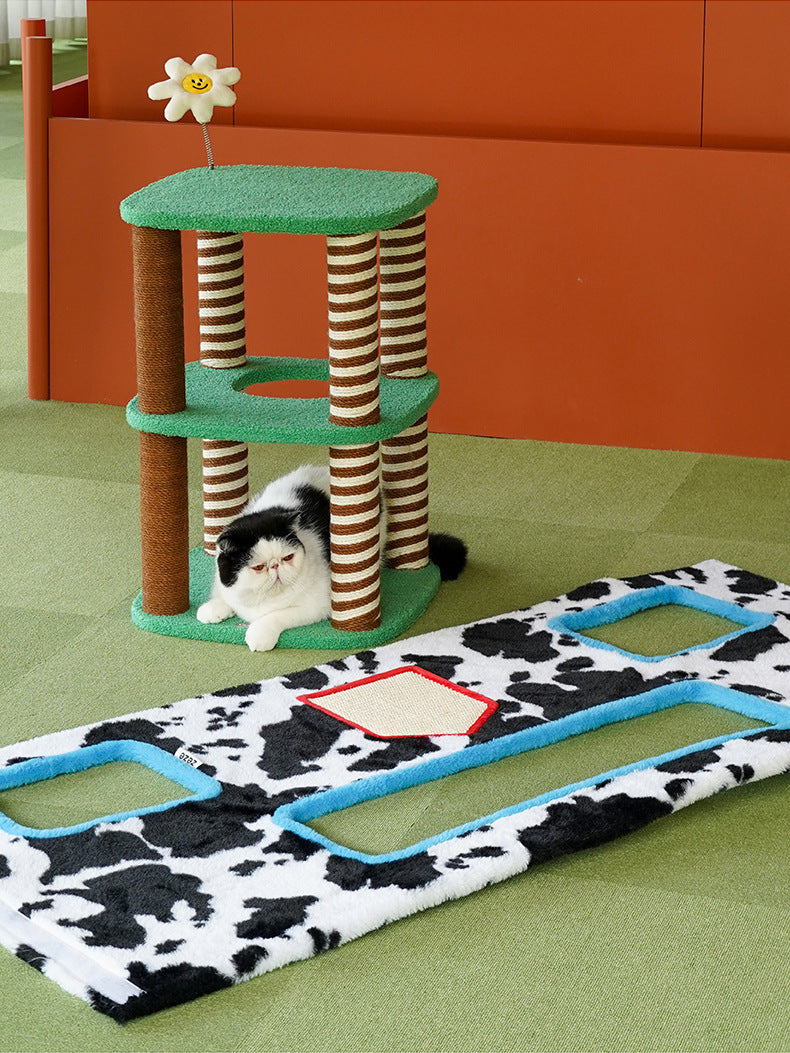 Zeze Four Seasons Farm Villa Climbing Frame Double-Layer Cat House